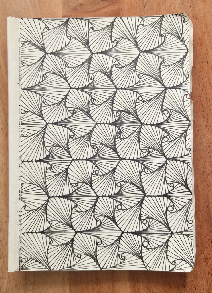 Inspiration zentangle motifs à rayures