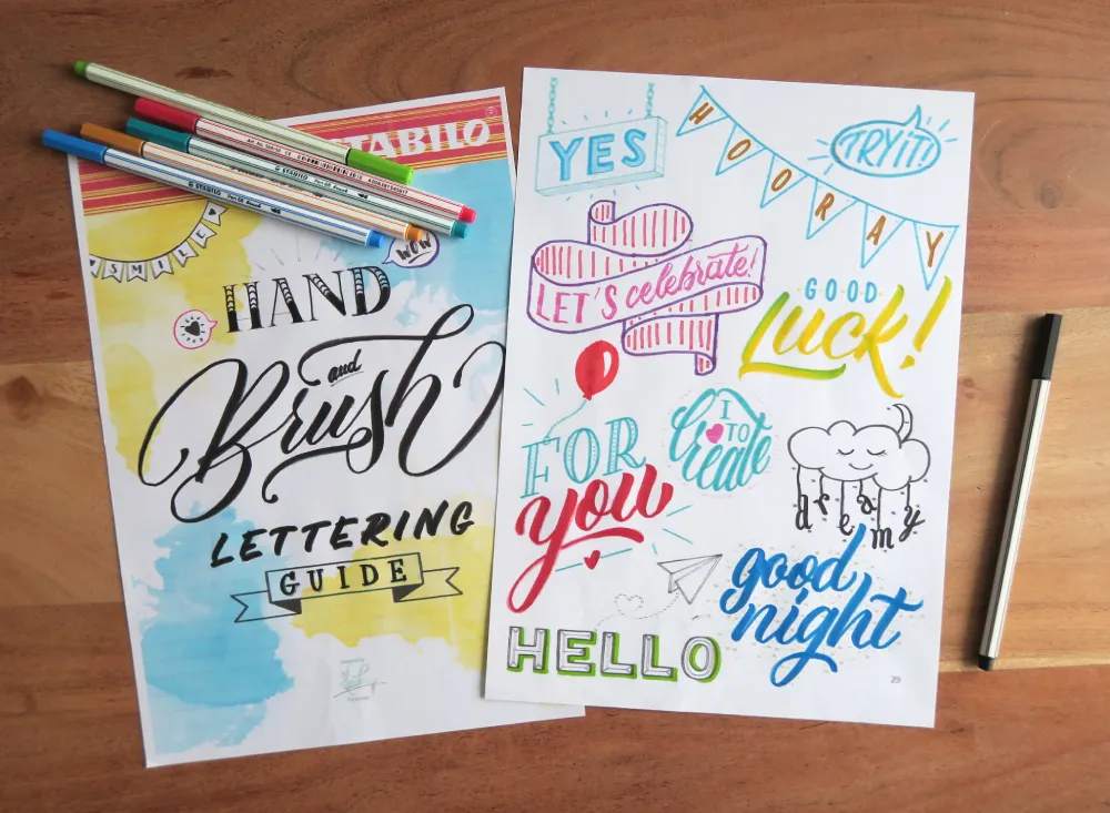 Apprendre le lettering avec Stabilo